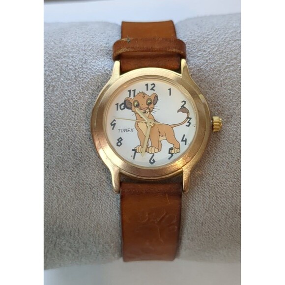 Disney | Accessories | Disney Timex Simba Watch Cute Paw Print Band ...